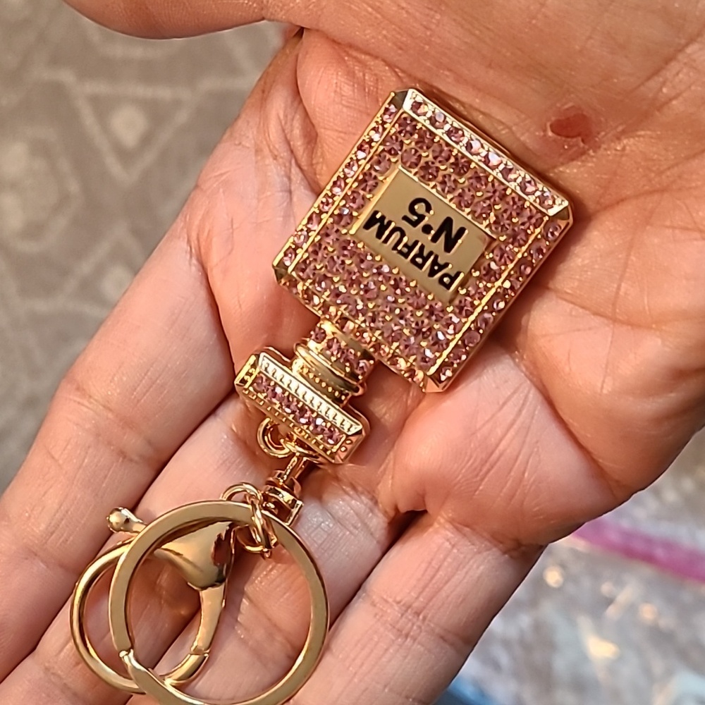 NEW keychain/bag charm purple/pink